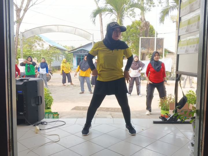 Kegiatan senam pagi di kelurahan Hari Jum'at 29 september 2023