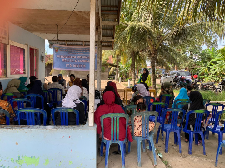 Sosialisasi Kesehatan Balita dan Lansia, RT 04 & RT 09 Kel. Pulau Atas Kec. Sambutan. Hari JUM'AT 01 Desember 2023