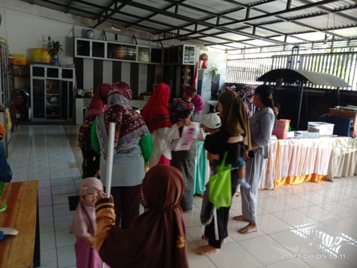 Kunjungan ke Posyandu Kemangi tergabung pada RT : 05, 04 dan 24