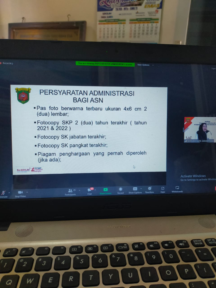 Sosialisasi Anugerah ASN dan Non ASN Tahun 2023