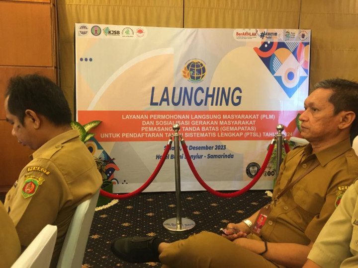 Launching Layanan Permohonan Langsung Masyarakat (PLM) dan Sosialisasi Gerakan Masyarakat Pemasangan Tanda Batas (GEMAPATAS) untuk Pendaftaran PTSL Tahun 2024