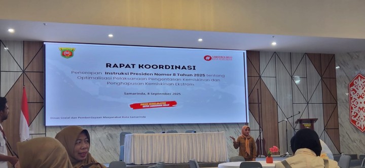 Rapat Penggunaan DTSEN dalam pengetasan kemiskinan di Kota Samarinda