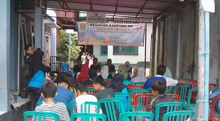 PEMBINAAN KAMPUNG KB DI KELURAHAN SUNGAI DAMA TANGGAL 11 MEI 2018