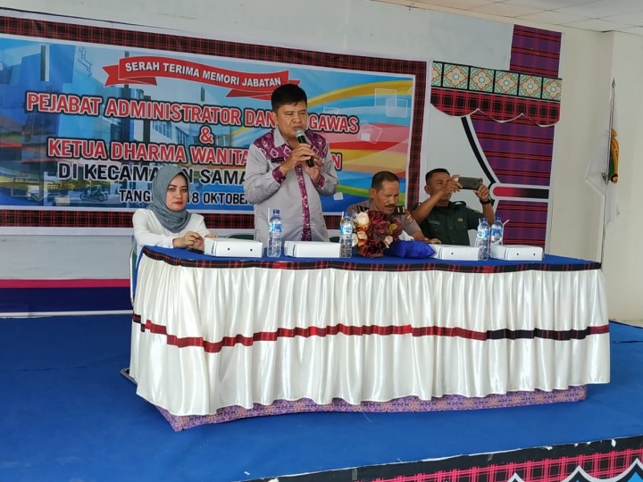SERAH TERIMA JABATAN SEKRETARIS CAMAT SAMARINDA ILIR TANGGAL 18 OKTIBER 2018
