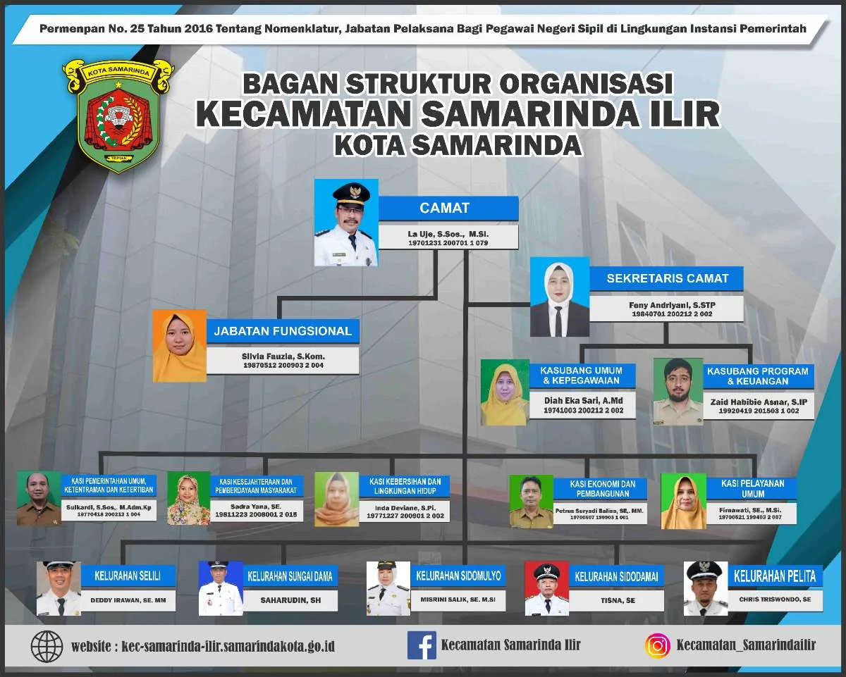 Struktur Organisasi Kecamatan Samarinda Ilir