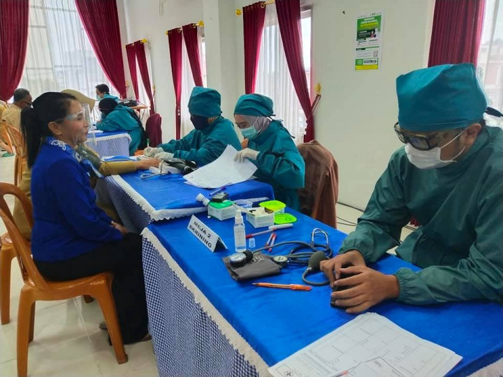 Pemberian Vaksin Covid 19 di Kecamatan Samarinda Kota