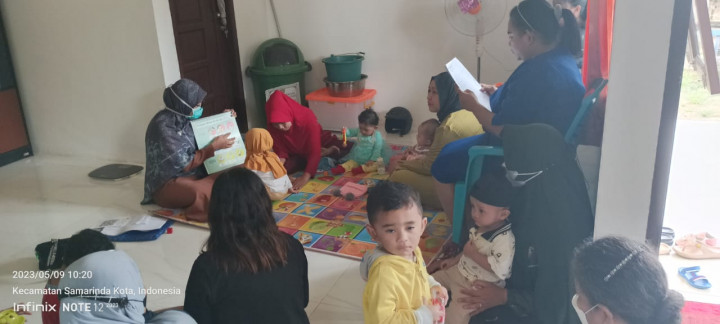 Pelaksanaan kelas ibu balita di Posyandu Triasih Nawasena Tangal 10 Mei 2023