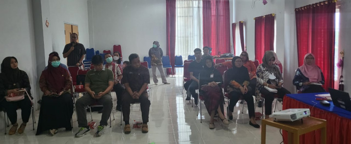 Rakor dan Sosialisasi Program Pemeriksaan Kesehatan Calon Pengantin Oleh Puskesmas Samkot di Aula Pertemuan Kec Samkot Tanggal 11 Mei 2023
