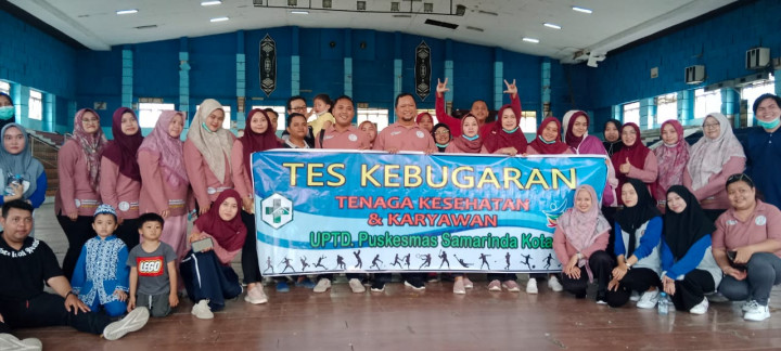 Tes Kebugaran Pegawai Seluruh Staff di UPTD Puskesmas Samarinda Kota