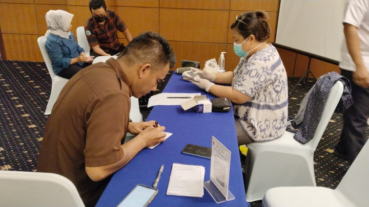 GP2SP dan Pos  UKK di Hotel Seniur Oleh Petugas UPTD Puskesmas Samarinda Kota Pada Tanggal 25 Mei 2023