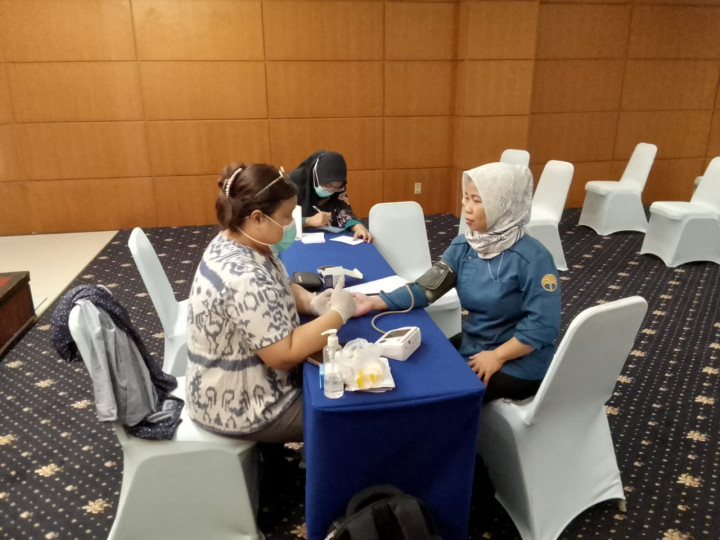 GP2SP dan Pos  UKK di Hotel Seniur Oleh Petugas UPTD Puskesmas Samarinda Kota Pada Tanggal 25 Mei 2023