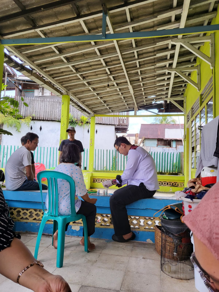 Kegiatan Probebaya tentang Screening Kesehatan Di Jl. Aminah Syukur gg Salman Rt 18 Pokmas 2 Kelurahan Sungai Pinang Luar Tanggal 14 Juni 2023