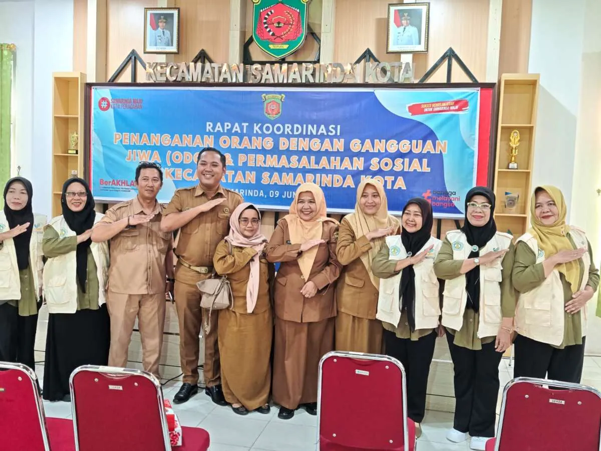 Rakor Penanganan ODGJ dan Permasalahan Sosial di Kecamatan Samarinda Kota