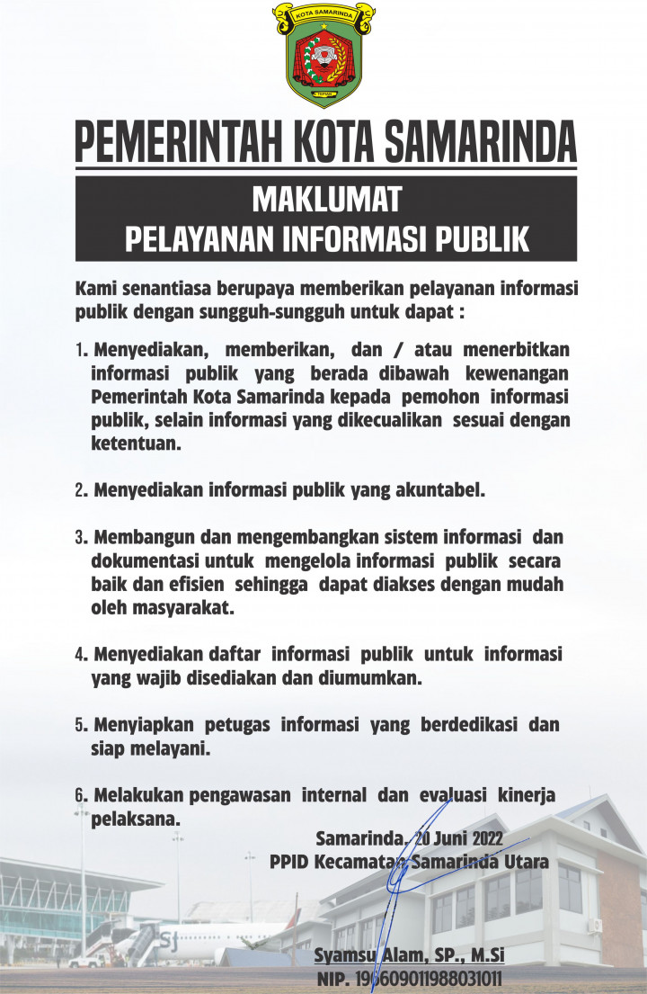 MAKLUMAT PELAYANAN INFORMASI PUBLIK