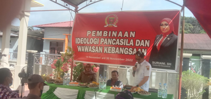 Pembinaan ke ibu dalam hal  pembinaan idologi pancasila oleh ibu suryani