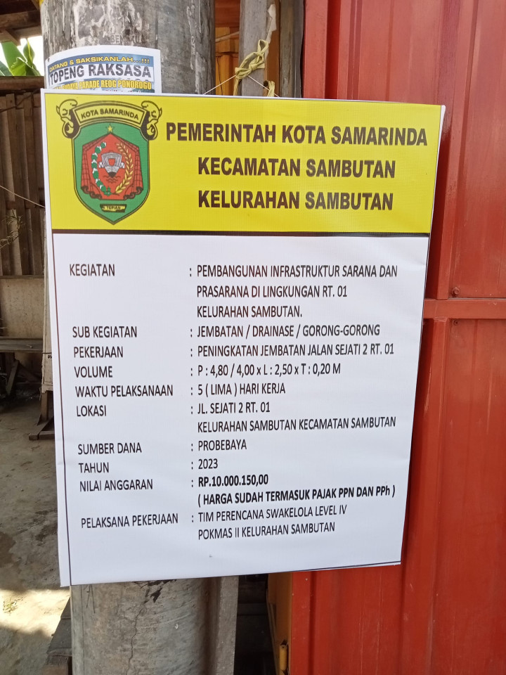 Monitoring pengerjaan Semenisasi Jalan,Drainase,Gorong-gorong, dan Playground