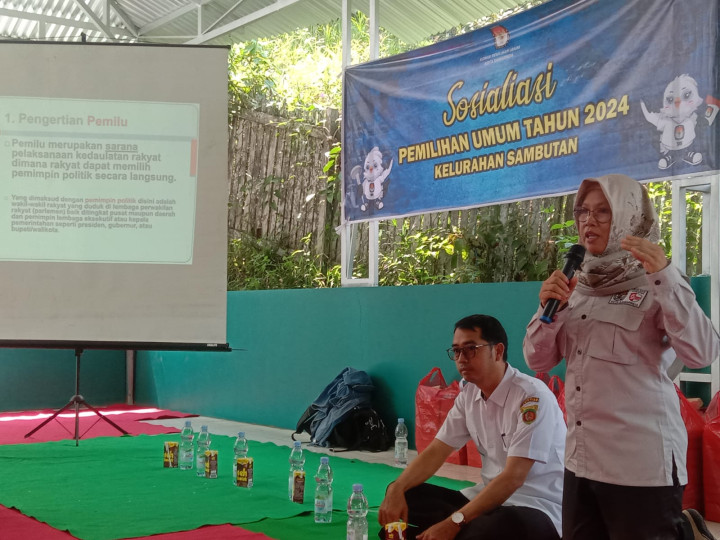 Sosialisasi Pemilu 2024 di SMA Negeri 11 Samarinda
