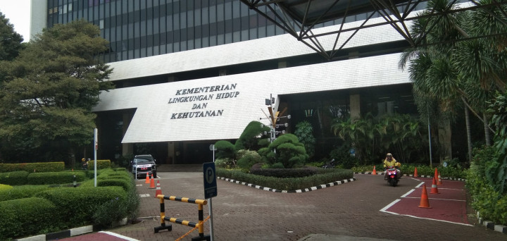 Ketua Proklim Kel Sambutan kunjungan ke KEMENTRIAN LINGKUNGAN HIDUP DAN KEHUTANAN REPUBLIK INDONESIA DI JAKARTA