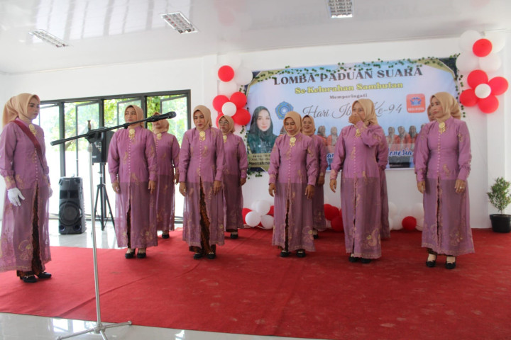 Lomba Paduan Suara antar Dasawisma Se-Kelurahan Sambutan