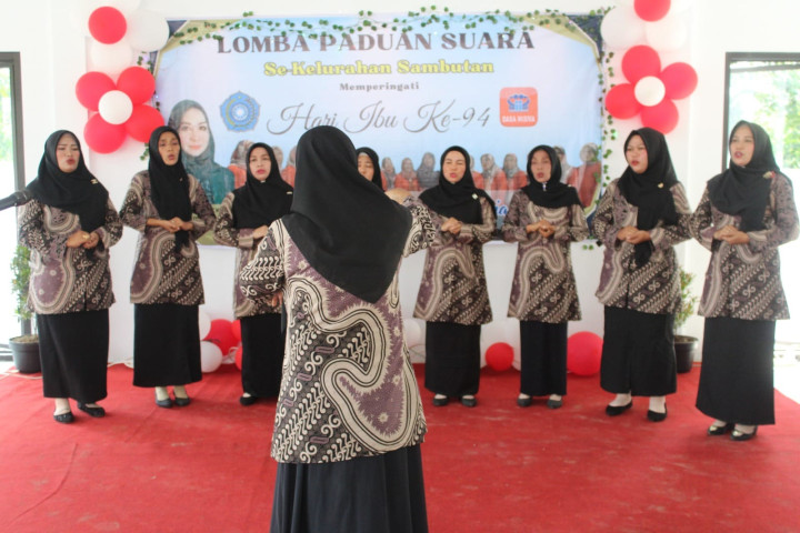 Lomba Paduan Suara antar Dasawisma Se-Kelurahan Sambutan
