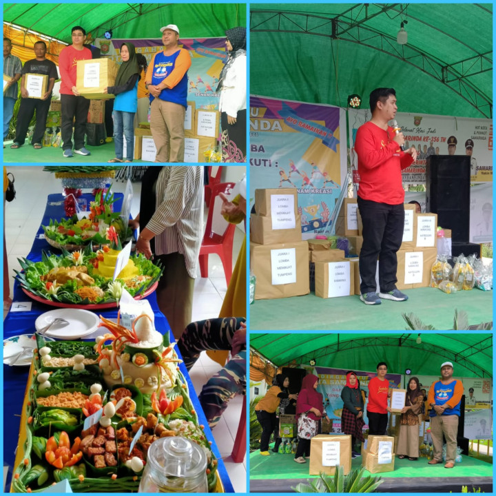 Perayaan HUT Kota Samarinda ke-356 & HUT Pemkot ke-64 di wilayah Kelurahan Sindang Sari (Sabtu, 27 Januari 2024)