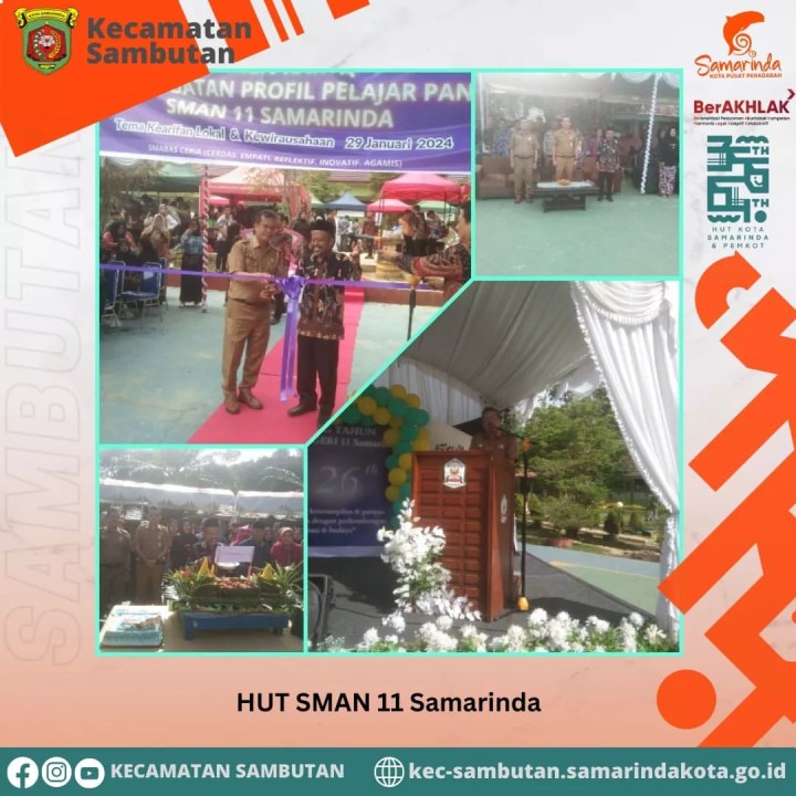 HUT SMA Negeri 11 Samarinda, Senin 29 Januari 2024