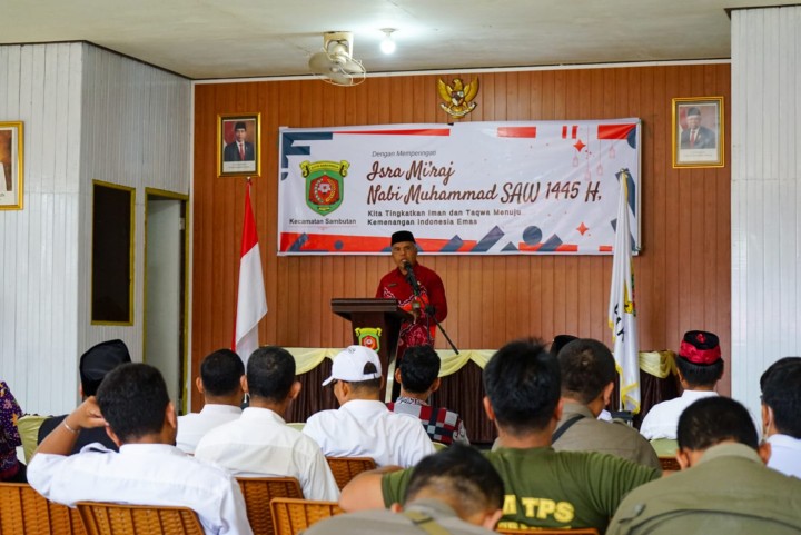 Peringatan Isra dan Mi'raj Nabi Muhammad SAW dilingkungan Kecamatan Sambutan (Rabu, 7 Februari 2024)