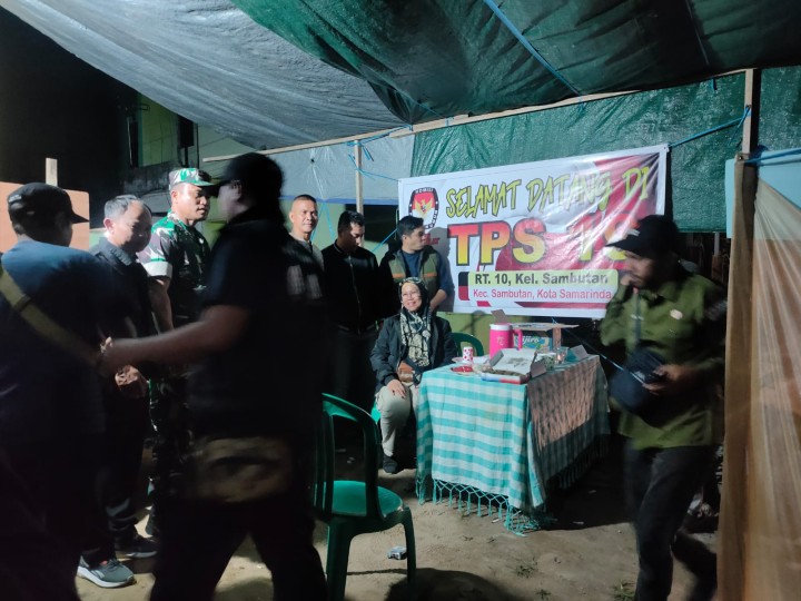 Monitoring Persiapan Pemilihan Umum Tahun 2024 diwilayah Kecamatan Sambutan (Selasa, 13 Februari 2024)
