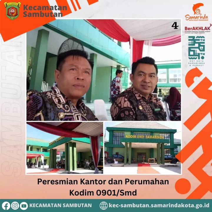 Peresmian Kantor dan Perumahan Kodim 0901 Samarinda (Kamis, 22 Februari 2024)