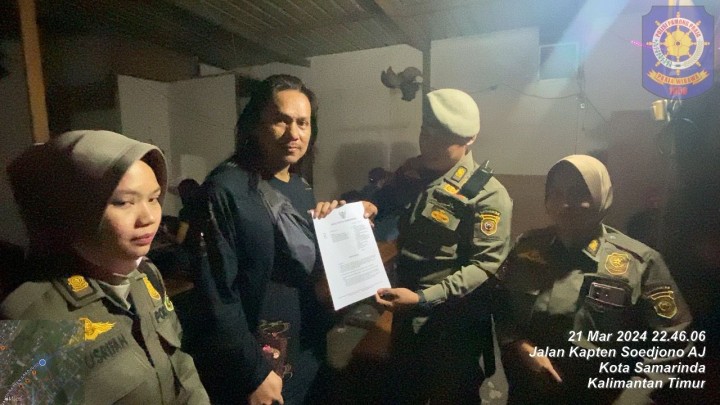 Kegiatan Pengawasan Tempat Hiburan Malam Di Wilayah Kecamatan Sambutan (Jum'at, 22 Maret 2024)