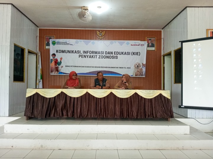 Komunikasi, Informasi dan Edukasi (KIE) Penyakit Zoonasis di Aula Kecamatan Sambutan (Selasa, 21 Mei 2024)