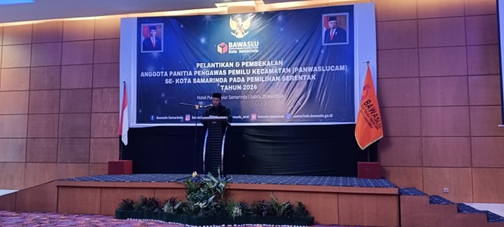 Pelantikan Panwaslu Kecamatan oleh Bawaslu Kota Samarinda (Sabtu, 25 Mei 2024)