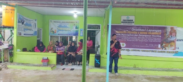 Menerima Kunjungan dari Kecamatan Waru Kabupaten PPU ke Posyandu Bougenvile Kelurahan Sungai Kapih (Minggu, 26 Mei 2024)