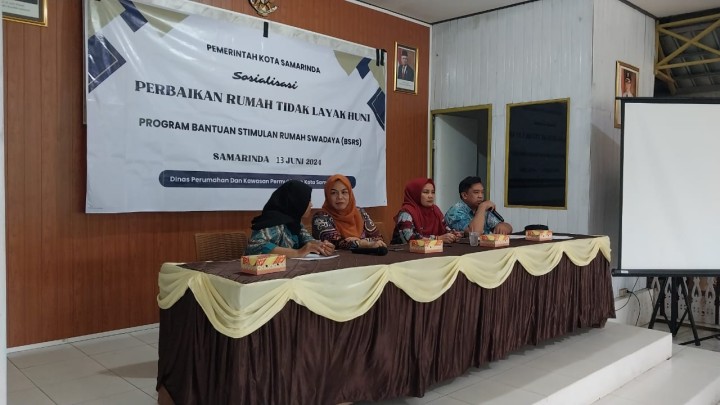 Sosialisasi Pelaksanaan Kegiatan Bantuan Stimulan Rumah Swadaya (BSRS) Tahun 2024 di wilayah Kecamatan Sambutan (Kamis, 13 Juni 2024)
