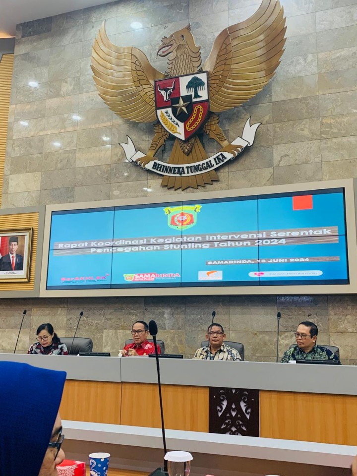 Rapat Koordinasi Kegiatan Intervensi Serentak Pencegahan Stunting Kota Samarinda Tahun 2024 (Kamis, 13 Juni 2024)