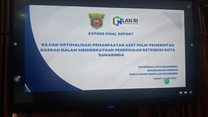 Expose Final Report Hasil Kajian Optimalisasi Pemanfaatan Aset Milik Pemerintah Daerah Dalam Meningkatkan Penerimaan Retribusi Kota Samarinda (Jum'at, 14 Juni 2024)