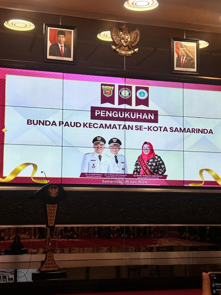Pengukuhan dan Rapat Koordinasi Bunda PAUD Kecamatan se-Kota Samarinda (Rabu, 26 Juni 2024)