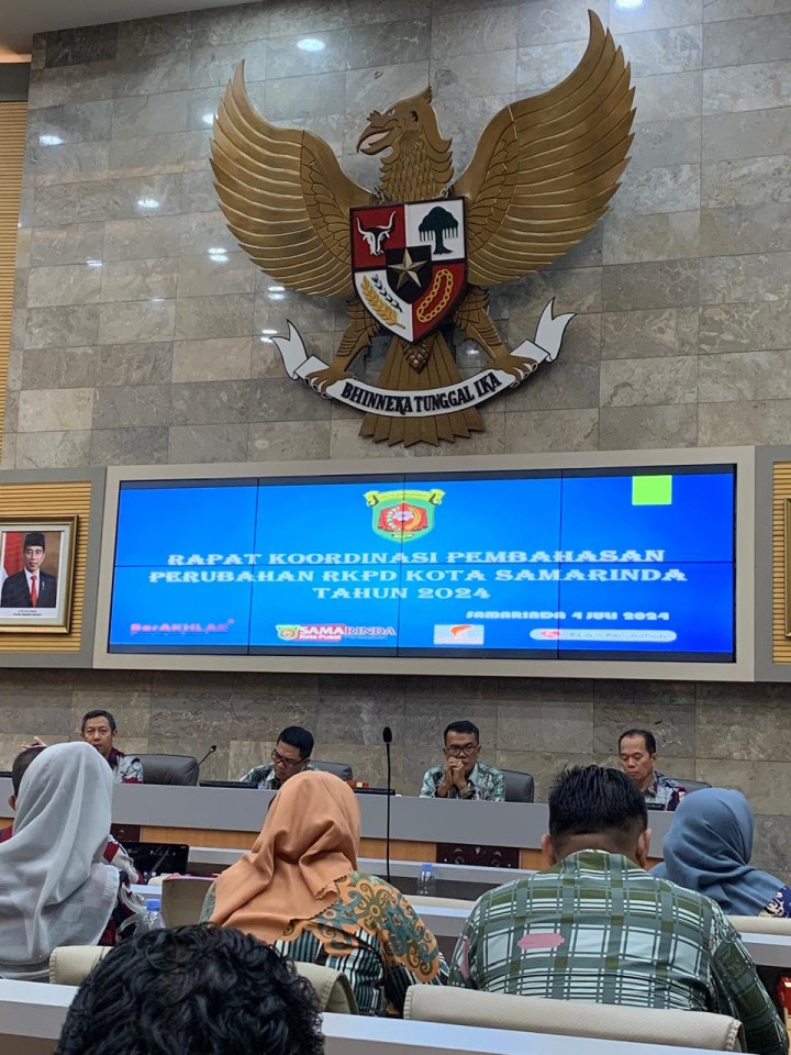 Rapat Koordinasi Pembahasan Perubahan RKPD Kota Samarinda Tahun 2024 (Kamis, 4 Juli 2024)