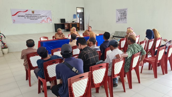 PEMBINAAN DAN MONITORING KELURAHAN SINDANG SARI DAN KELURAHAN PULAU ATAS (SENIN, 29 JULI 2024)