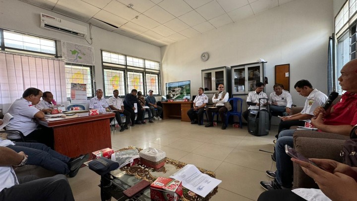 RAPAT KOORDINASI LANJUTAN PROGRES PENANGANAN AIR LIMBAH LINDI TPA SAMBUTAN (RABU, 14 AGUSTUS 2024)