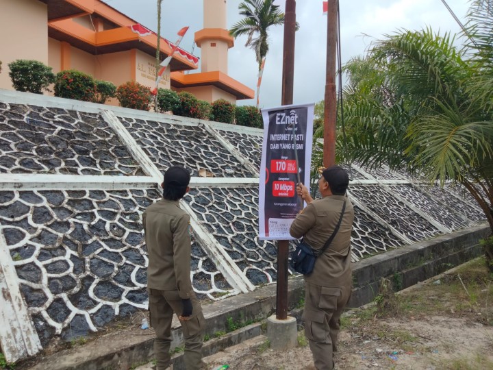 MONITORING, PENGAWASAN DAN PENEGURAN OLEH SATPOL PP KECAMATAN SAMBUTAN (JUM'AT, 16 AGUSTUS 2024)
