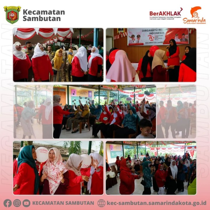 Lomba-Lomba Dalam Rangka Memeriahkan HUT RI ke-79 Tahun 2024 dilingkungan Kecamatan Sambutan (Senin, 26 Agustus 2024)