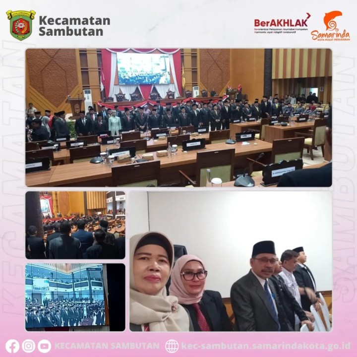 Rapat Paripurna DPRD Kota Samarinda Masa Persidangan II Tahun 2024 dengan Agenda Peresmian Pemberentian Anggota DPRD Kota Samarinda 2019-2024 dan Peresmian Pengangkatan dan Pengucapan Sumpah / Janji Anggota DPRD Kota Samarinda Masa Jabatan 2024-2029 (Rabu, 28 Agustus 2024)
