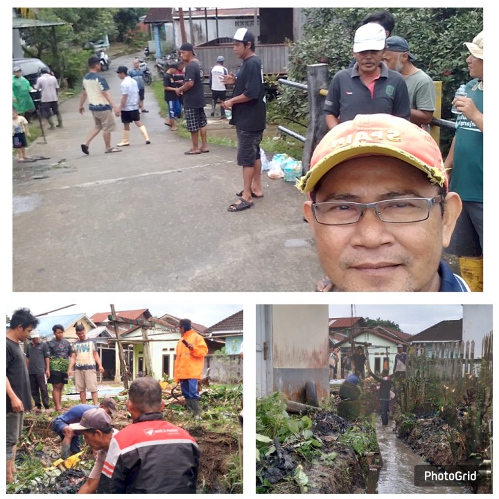 Monitoring gotong royong Rt 01 dan Rt 20 Kelurahan Sambutan