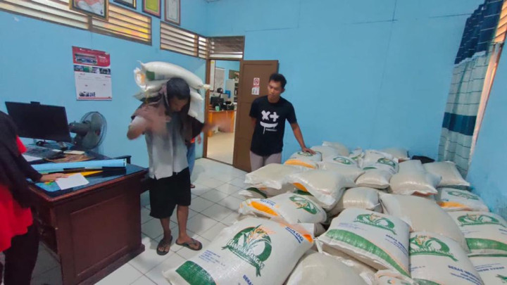 Serah Terima Beras Bantuan dari Badan Pangan Nasional tanggal 15 September 2023