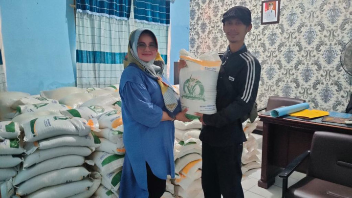 Serah Terima Beras Bantuan dari Badan Pangan Nasional tanggal 15 September 2023