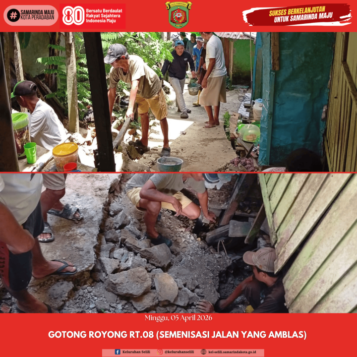 Kerja Bakti Kelurahan Selili 05 April 2026
