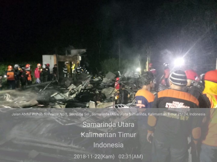 Kejadian Kebakaran Di wilayah Kelurahan Sempaja Barat (Kamis, 22/11/2018)
