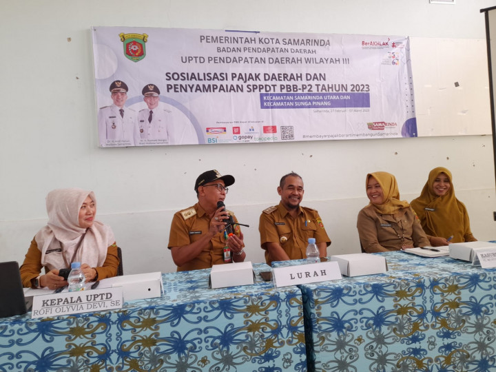 Giat, Selasa 28 Februari 2023,  Monitoring di Posyandu Melati Balita Perum TVRI RT 5 Kel. Sempaja Barat, Sosialisasi Pajak Daerah & Penyampaian SPPDT PBB-P2 Tahun 2023 Kecamatan Samarinda Utara pada Kel. Sempaja Barat di Aula Kel. Sempaja Selatan