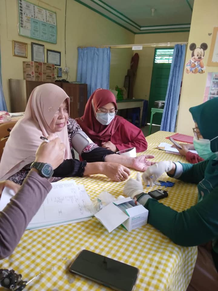 Giat Sabtu, 18 Maret 2023, Kegiatan Posyandu Lansia Melati Perum TVRI Graha Asri RT 05 Kelurahan Sempaja Barat  & Gotong Royong di Lingkungan RT 12 Kelurahan Sempaja Barat